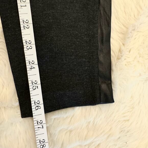 J. Crew Black Tall Pixie Leather Trim Tuxedo Stripe Skinny Pants 0 NWOT - Picture 11 of 15